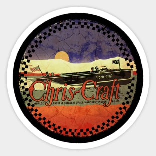 Chris Craft Vintage wood Boats USA Sticker